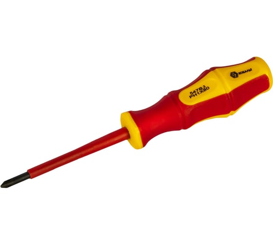 Отвертка диэлектрическая Ultra Grip PH-1 х 80 мм CR-V КОБАЛЬТ 646-492
