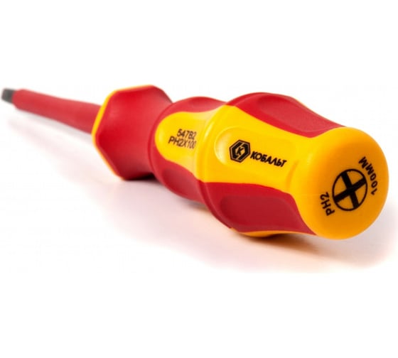 Отвертка диэлектрическая Ultra Grip PH-2 х 100 мм КОБАЛЬТ CR-V 646-508