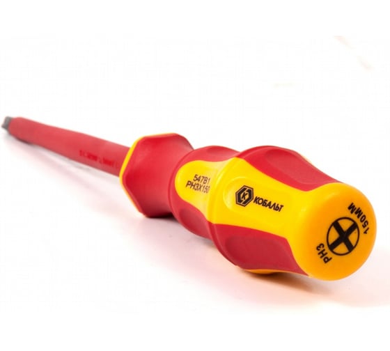 Отвертка диэлектрическая Ultra Grip PH-3 х 150 мм CR-V КОБАЛЬТ 646-515