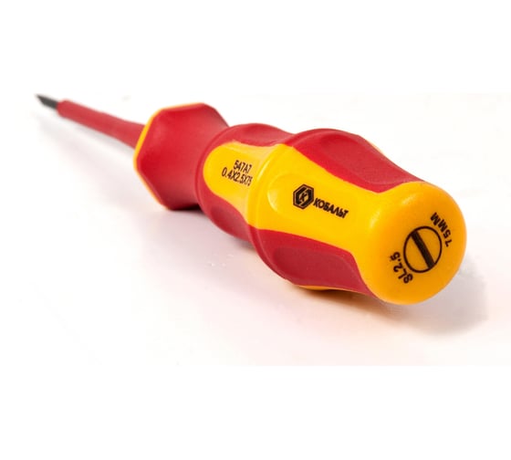 Отвертка Ultra Grip SL 2,5 х 75 мм CR-V КОБАЛЬТ 646-430