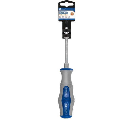 Отвертка ударная Ultra Grip PH-2x100 мм S2 КОБАЛЬТ 646-591
