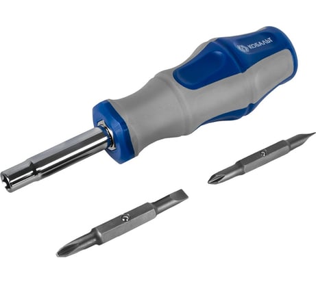 Отверточная рукоятка Ultra Grip с набором двусторонних бит КОБАЛЬТ 646-645