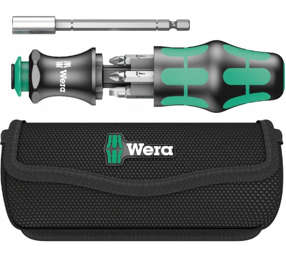 Набор бит с рукояткой-битодержателем Wera 6 предметов, WE-134491