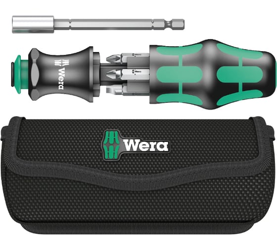 Набор бит с рукояткой-битодержателем Wera 6 предметов, WE-134491 в ...