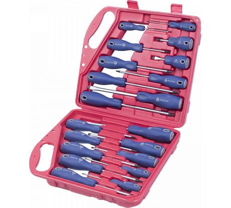 Набор отвёрток в пластиковом кейсе, 20шт МАСТАК 04-20C