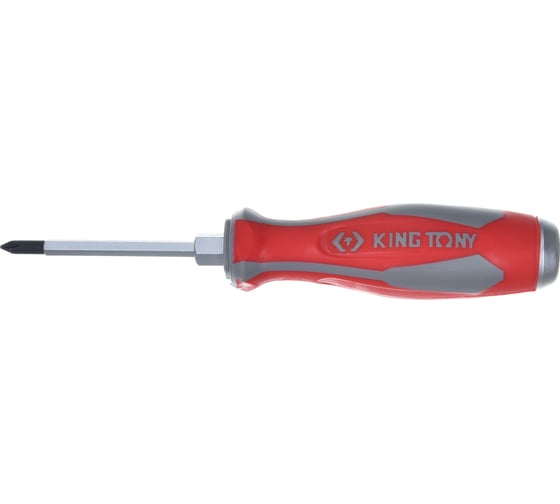 Силовая крестовая отвертка Phillips №1, 75мм, KING TONY 14610103 1