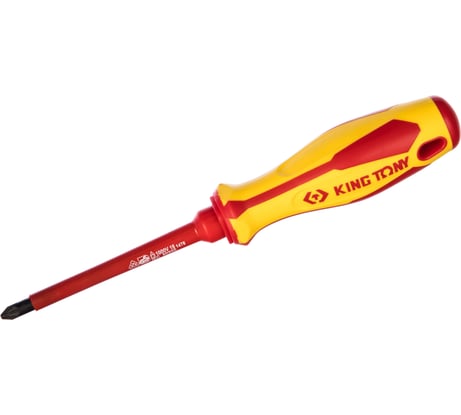 Диэлектрическая крестовая отвертка Pozidriv №2, 100мм KING TONY 14780204