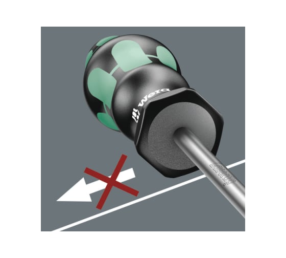 Отвертка шлицевая Wera, 0,6 x 3,5 x 100 мм, WE-008015