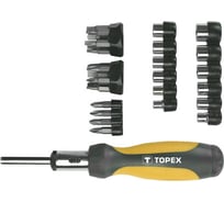 Сменные наконечники и головки с рукояткой набор 29 шт TOPEX 39D356