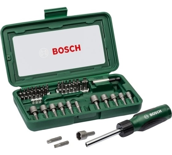 Набор бит и торцевых ключей с отверткой (46 шт.) Bosch 2.607.019.504 152227