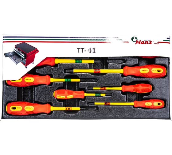 Ложемент отвертки для электрика 8шт Hans TT-41