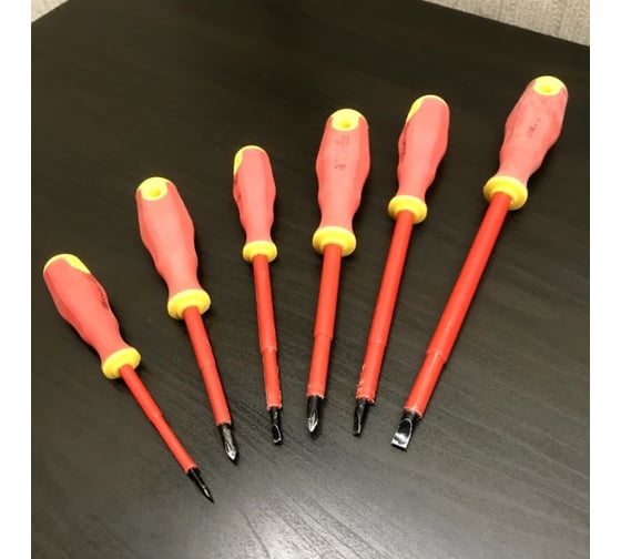 Набор диэлектрических отверток до 1000В СИБРТЕХ 7шт 12936 - выгодная ...