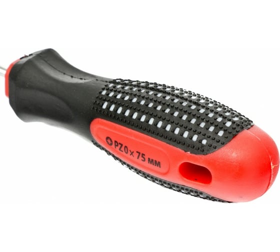 Отвертка MATRIX Fusion PZ0x75 мм, CrV, 3-х компонентная рукоятка anti slip 11400