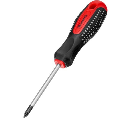 Отвертка MATRIX Fusion PZ1x75 мм, CrV, 3-х компонентная рукоятка anti slip 11401