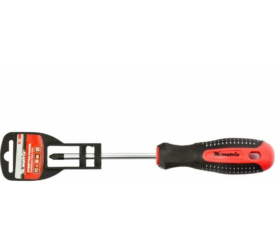 Отвертка MATRIX Fusion PZ2x100 мм, CrV, 3-х компонентная рукоятка anti slip 11403