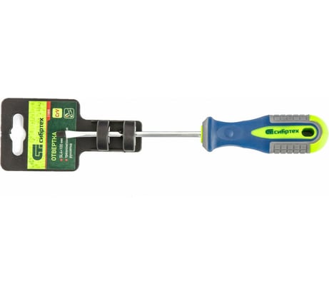 Отвертка SL4.0х100мм, CrV, 3-х компонентная рукоятка СИБРТЕХ 11805