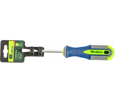 Отвертка SL6.0х100мм, CrV, 3-х компонентная рукоятка СИБРТЕХ 11798