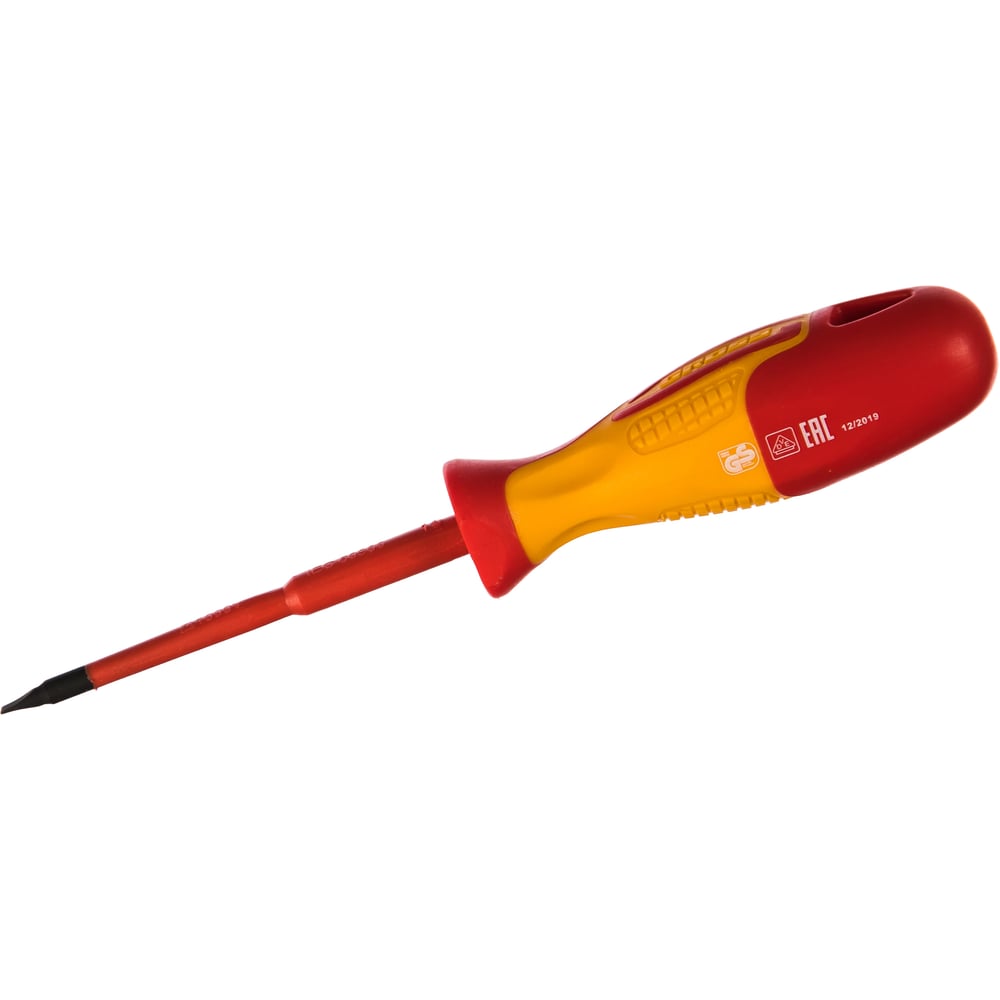 Диэлектрическая отвертка SL3х75мм, CrMo, до 1000В GROSS 12941 ...