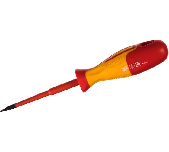 Диэлектрическая отвертка SL3х75мм, CrMo, до 1000В GROSS 12941 1