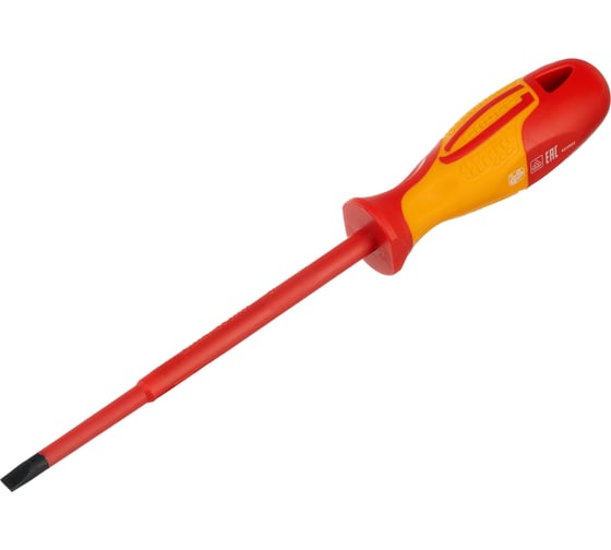 Диэлектрическая отвертка SL6.5х150мм, CrMo, до 1000В GROSS 12944 1