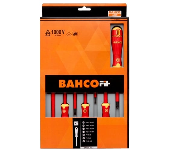 Набор изолированных отверток шлиц/PH 7шт Bahco B220.007