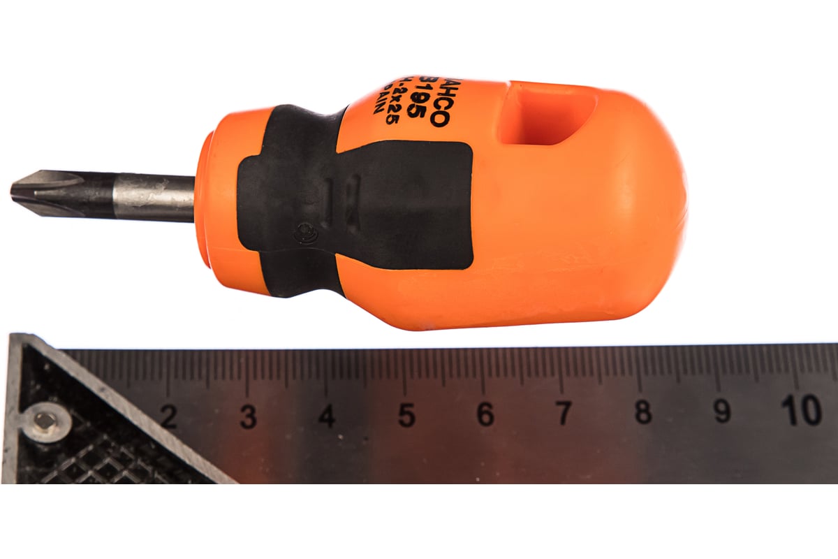 Короткая отвертка для винтов Phillips PH2X25 Bahco B195.002.025 ...