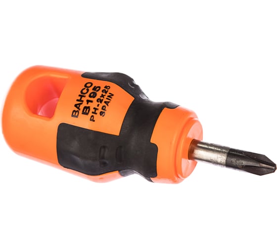 Короткая отвертка для винтов Phillips PH2X25 Bahco B195.002.025