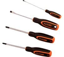 Набор из 4-х отверток Harden серии джет CRV, SL3, SL6, PH2, PZ2 550344