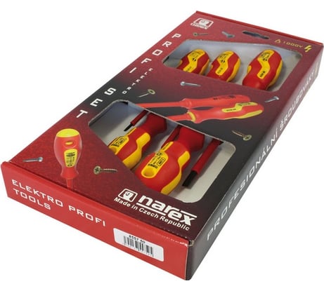 Набор из 5 отверток NAREX S Line Electro Profi 855750