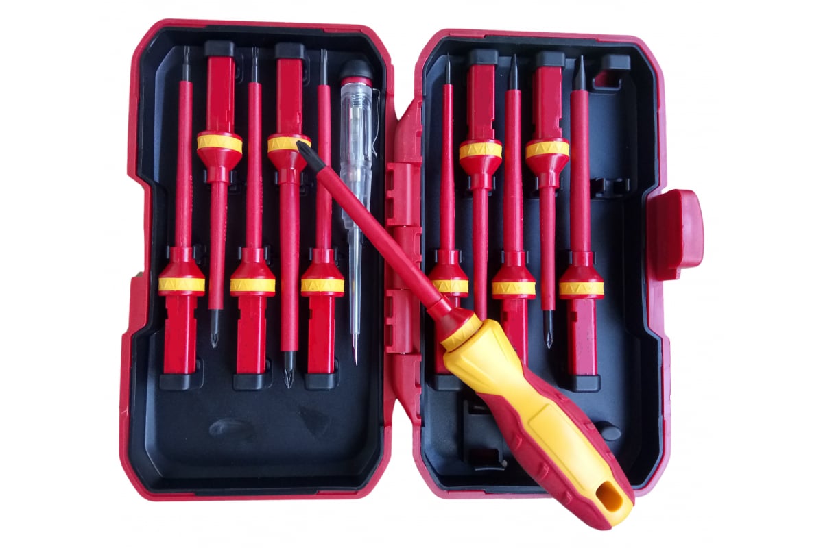 Набор диэлектрических отверток до 1000В, 13шт STAYER PROFI 25146-H13 ...