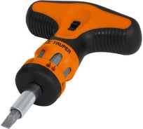 Миниотвертка с храповым механизмом TRUPER DTROM-12T 12 бит, т-образная ручка 14194