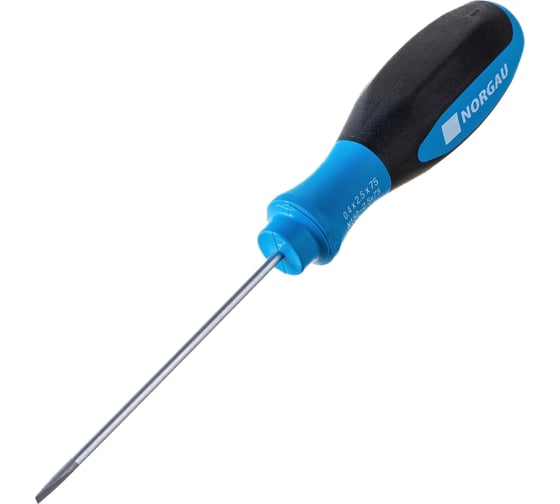 Шлицевая отвертка NORGAU SL2,5х75мм 062007025