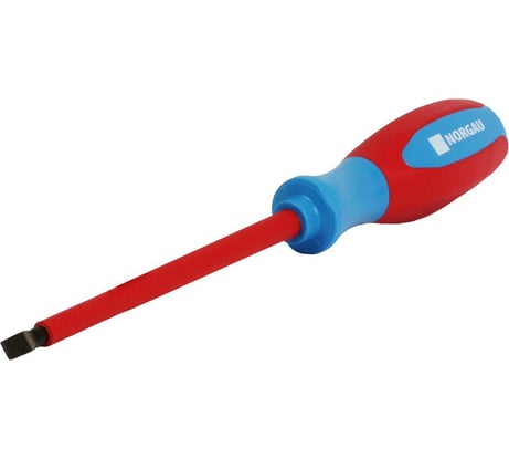 Шлицевая диэлектрическая отвертка NORGAU 6,5х150 мм, тип N170-6,5x150 067062065