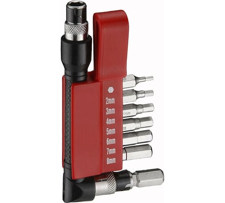 Г-образная отвертка с комплектом бит FORCE 6-гранные 8 предметов 2081B