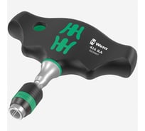 Битодержатель WERA 416 RA с поперечной ручкой, трещоткой и быстрозажимным патроном Rapidaptor, 1/4" x 45 мм WE-023461