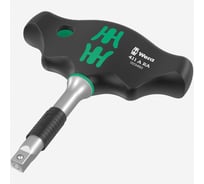 Отвёртка-адаптер WERA 411 A RA с поперечной ручкой и трещоткой, 1/4", 1/4" x 45 мм WE-023460
