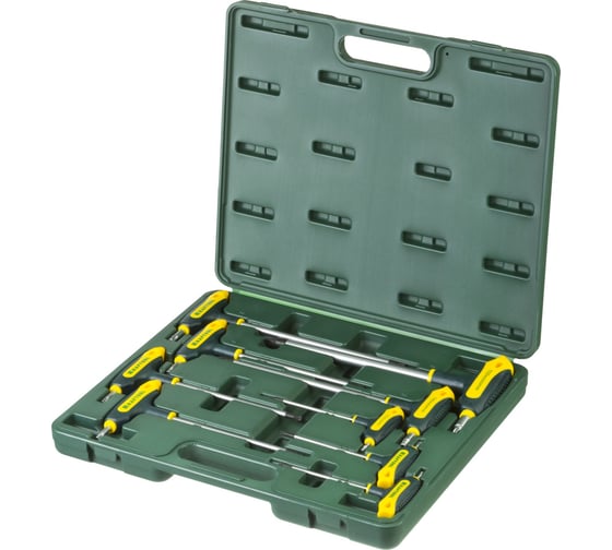 Т-образные имбусовые ключи TORX Hole 10-50, 9шт в боксе Kraftool INDUSTRIE 27455-H9 1