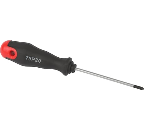 Крестовая отвертка ЭРА PZ0x75 мм, двухкомпонентная рукоятка Б0055850