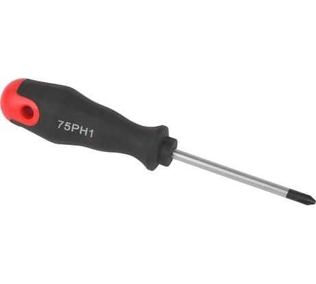Крестовая отвертка ЭРА PH1x75 мм, двухкомпонентная рукоятка Б0055840