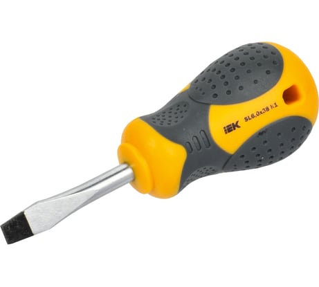 Отвертка IEK Arma2l 3 SL6,0x38 k1 A2L3-SC10-K1-SL-60-038