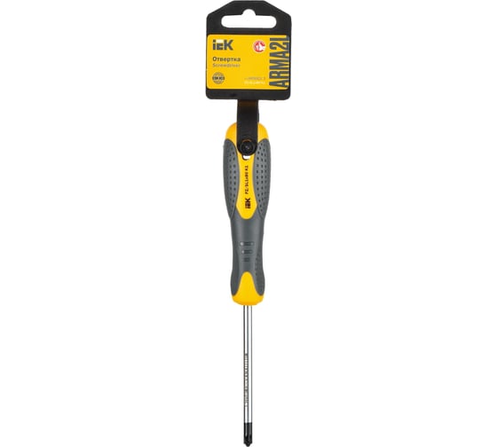 Отвертка IEK Arma2l 3 PZ/SL1x80 k1 A2L3-SC10-K1-ZS-10-080