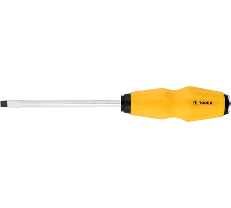 Ударная шлицевая отвертка TOPEX 6.0 x 125 мм 39D252