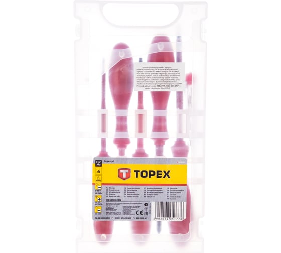 Набор отверток TOPEX 1000В 6 шт. 39D155