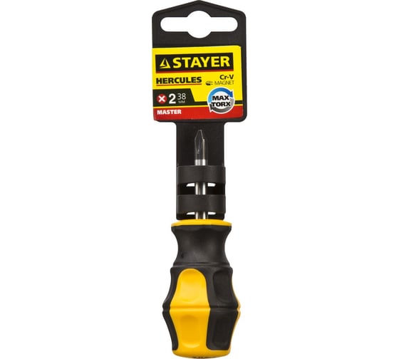 Отвертка STAYER  MASTER HERCULES PH2x38мм 25052-38-2_z02