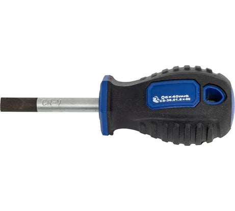 Шлицевая отвертка SL 40 мм Станкоимпорт CS-30.01.6x40