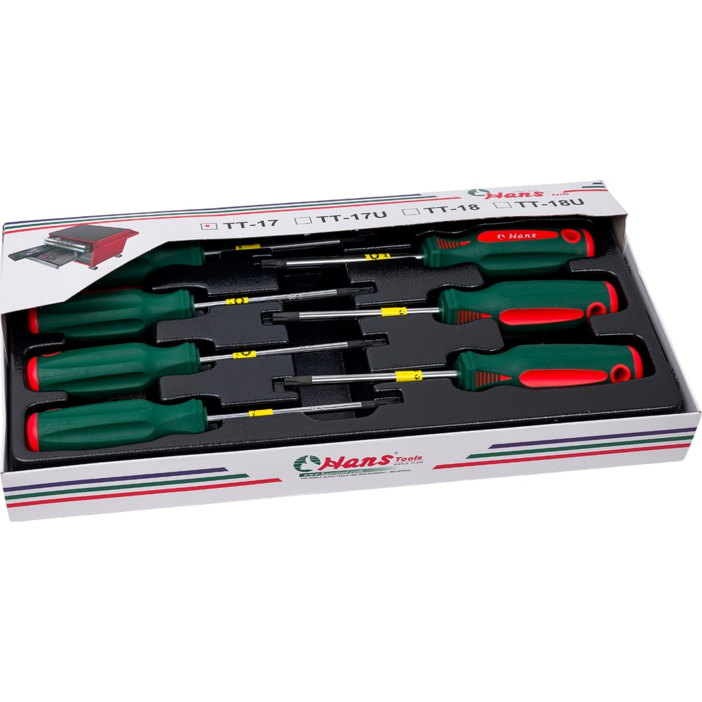 るの Набор отверток Hans ложемент TORX 7шт TT-17 - выгодная цена