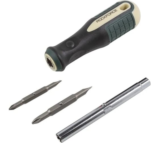 Комбинированная отвертка ROCKFORCE 1/4", 5/16" в блистере RF-32806MR