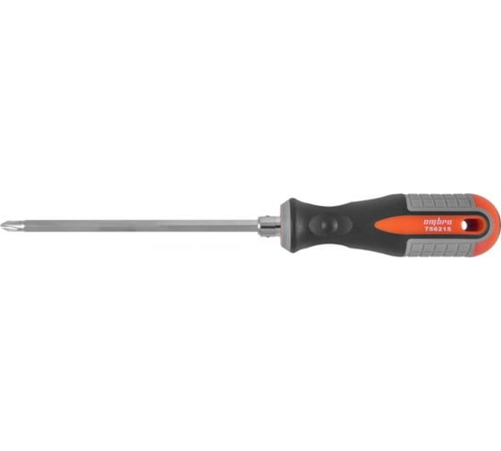 Двусторонняя стержневая отвертка РН2,SL6x150мм Ombra ROUND GRIP 756215 55777