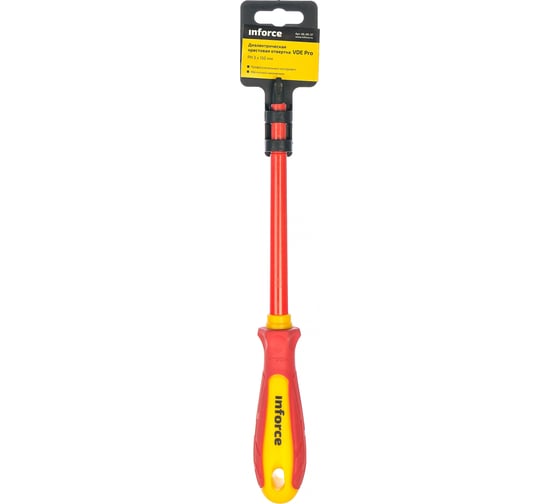 Диэлектрическая крестовая отвертка Inforce VDE Pro PH3x150мм 06-09-37