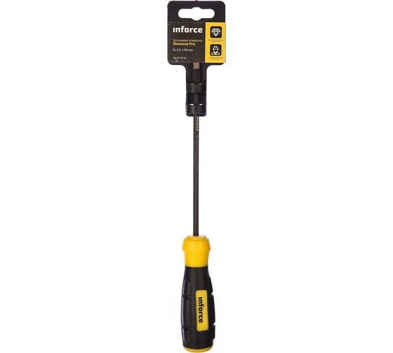 Шлицевая отвертка Inforce Diamond Pro SL5,5x150мм 06-09-24
